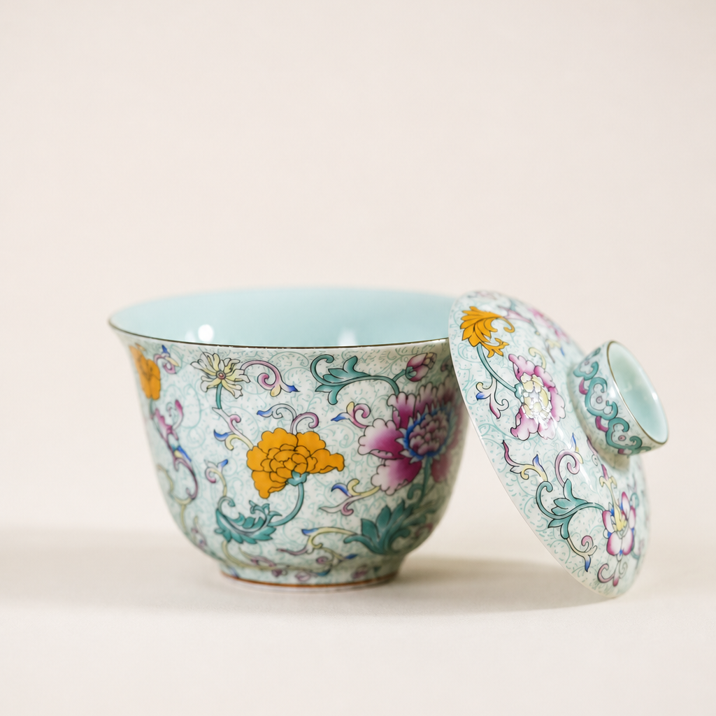 Locale Kapaklı Çay Kasesi ve Fincan Mini Set