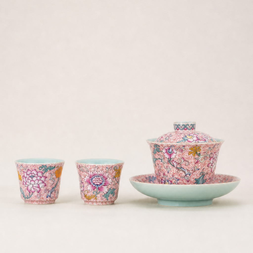 Locale Kapaklı Çay Kasesi ve Fincan Mini Set