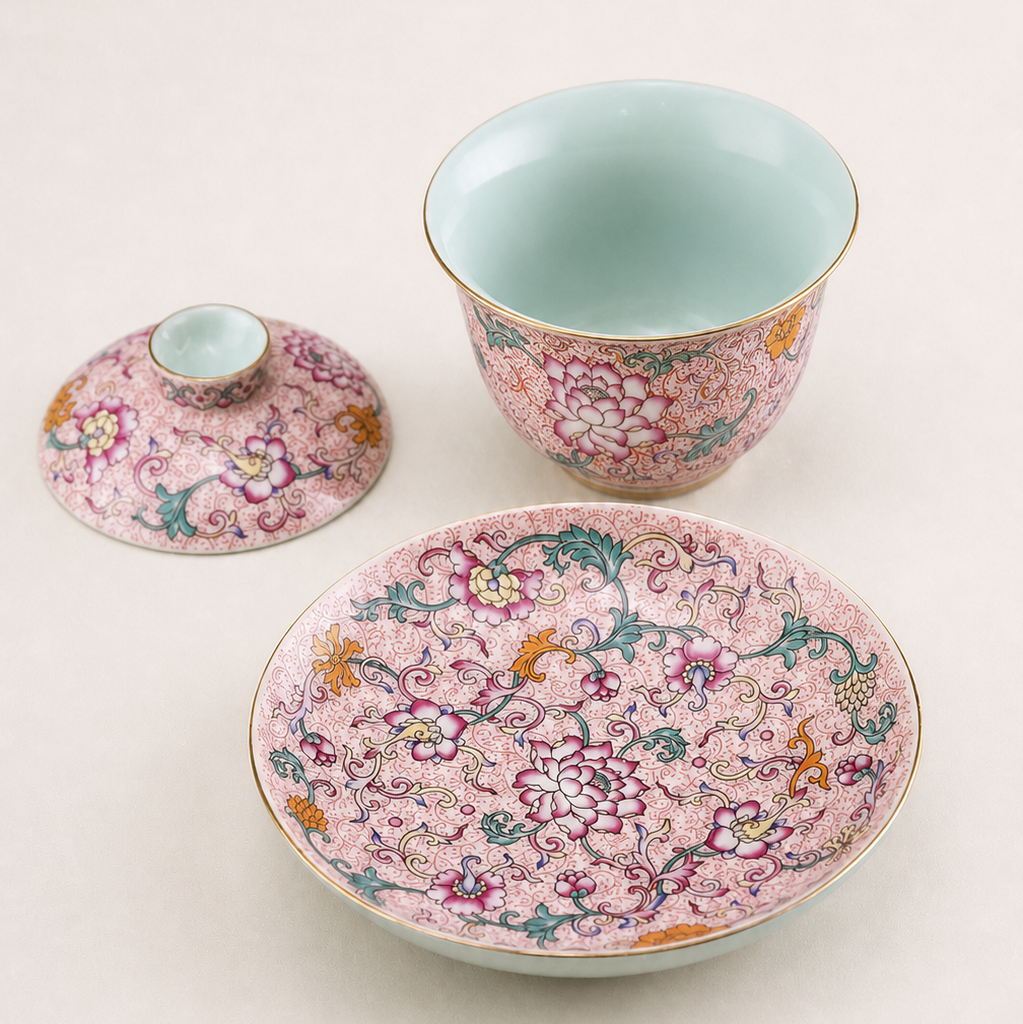 Locale Kapaklı Çay Kasesi ve Fincan Mini Set