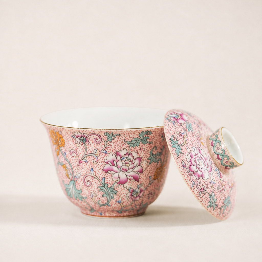 Locale Kapaklı Çay Kasesi ve Fincan Mini Set