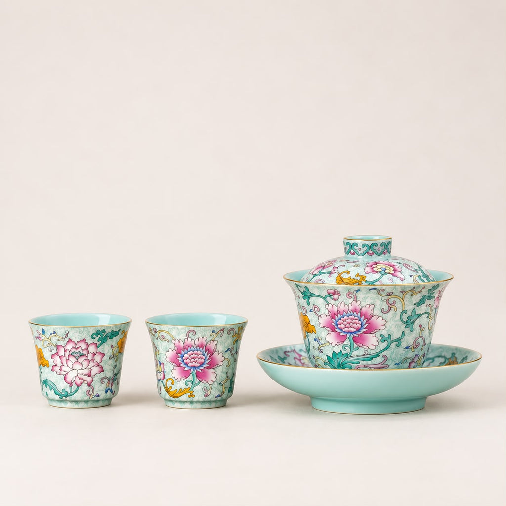 Locale Kapaklı Çay Kasesi ve Fincan Mini Set
